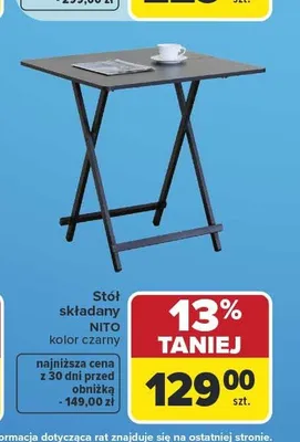 Stół składany Nito promocja w Carrefour