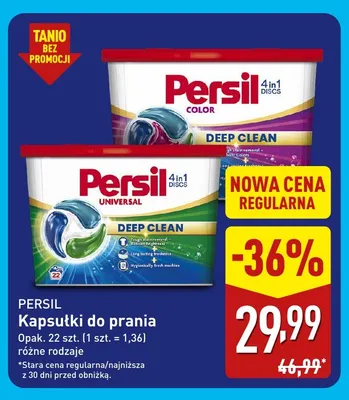 Kapsułki do prania Persil promocja w Aldi