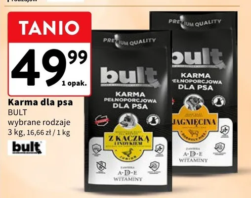 Karma dla psa Bult wybrane rodzaje promocja w Intermarche