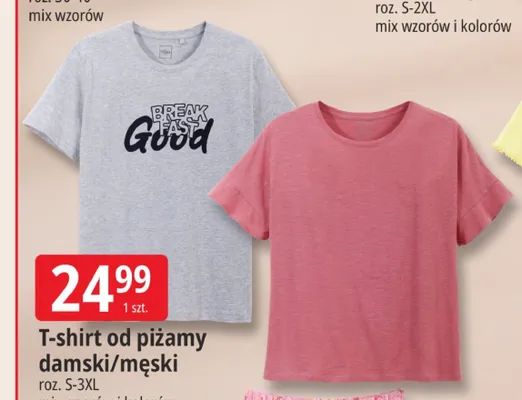 T-shirt od piżamy męski Tissaia promocja w Leclerc