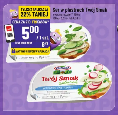 Ser w plastrach Twój Smak Piątnica promocja w POLOmarket