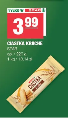 Ciastka kruche SPAR promocja w SPAR