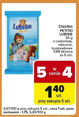 Ciastko z czekoladą, mleczne, truskawkowe promocja w Carrefour Express