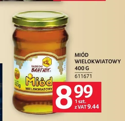Miód wielokwiatowy Sądecki Bartnik promocja w Selgros