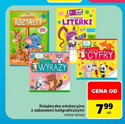 Książeczka edukacyjna z zabawami kaligraficznymi Aksjomat promocja w Carrefour Market