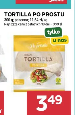Tortilla pszenna Po Prostu promocja w Stokrotka
