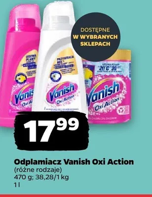Odplamiacz w proszku Vanish Oxi Action promocja w Netto