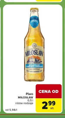 Piwo bezalkoholowe Miłosław Yerba Mate & Marakuja promocja w Carrefour Express