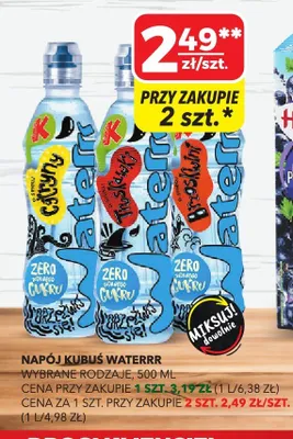 Napój Kubuś Waterrr różne rodzaje promocja w Top Market