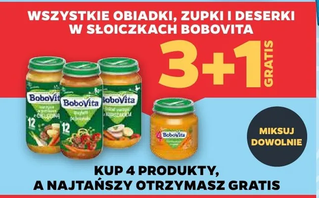 Obiadki, zupki i deserki w słoiczkach (różne rodzaje) promocja w Netto