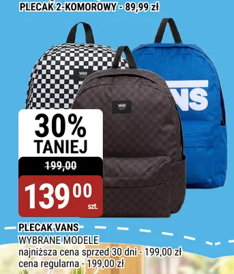 Plecak Vans promocja w bi1