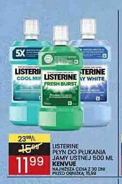Płyn do płukania jamy ustnej Listerine Fresh Burst promocja w Wafelek