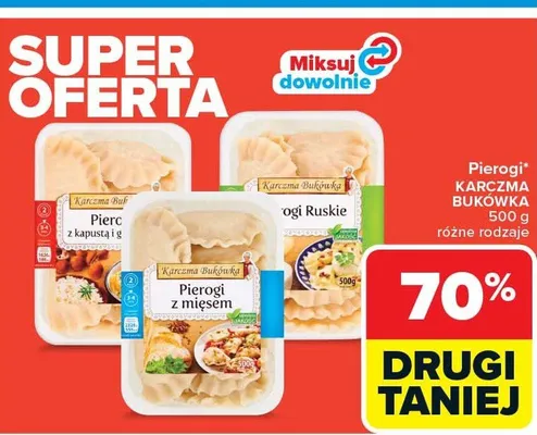 Pierogi Karczma Bukówka różne rodzaje promocja w Carrefour