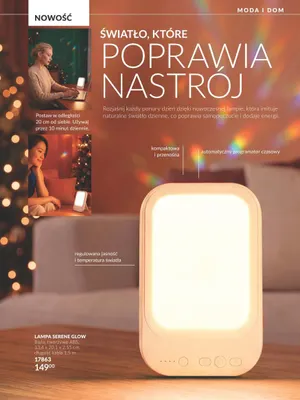 Lampa Serene Glow promocja w AVON