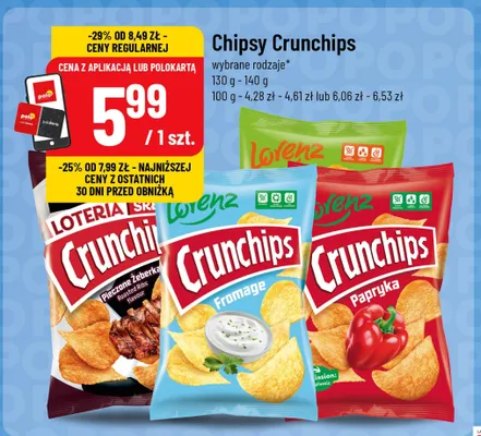 Chipsy Crunchips Fromage promocja w POLOmarket