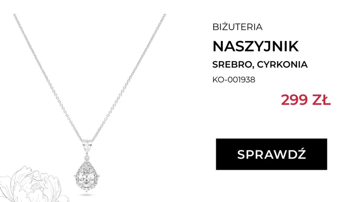 Naszyjnik Briju srebro cyrkonia