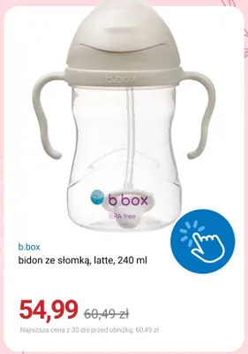 Bidon ze słomką B.box latte 240 ml promocja w Smyk