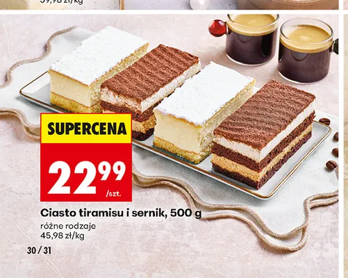 Ciasto tiramisu promocja w Biedronka