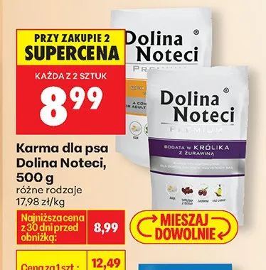 Karma dla psa różne rodzaje promocja w Biedronka