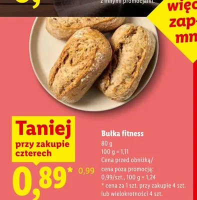 Bułka fitness promocja w Lidl