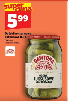 Ogórki konserwowe Luksusowe Dawtona promocja w TOPAZ