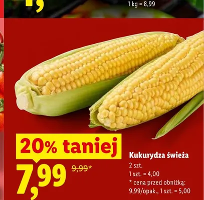 Kukurydza świeża 2-pak promocja w Lidl