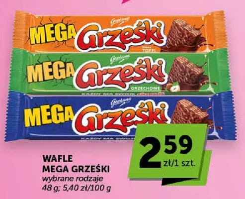 Wafle Mega Grześki promocja w ABC