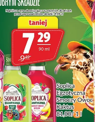 Likier Soplica Egzotyczna Kaktus promocja w Prim Market