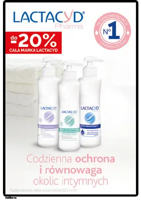 Kosmetyki do higieny intymnej Lactacyd promocja w Ziko Dermo