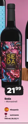 Wino czerwone wytrawne Seda Monastrell promocja w Netto