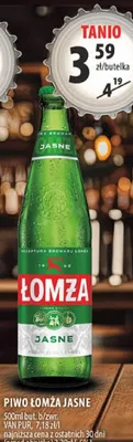 Piwo Łomża Jasne Van Pur promocja w Arhelan