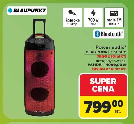 Power audio Blaupunkt PB08DB promocja w Carrefour