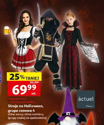 Stroje na Halloween grupa cenowa 4 Actuel promocja w Auchan