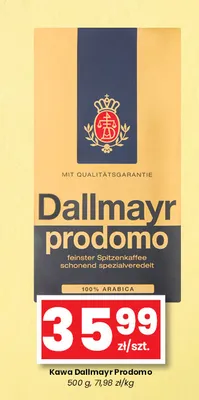 Kawa mielona Dallmayr Prodomo promocja w emma MARKET