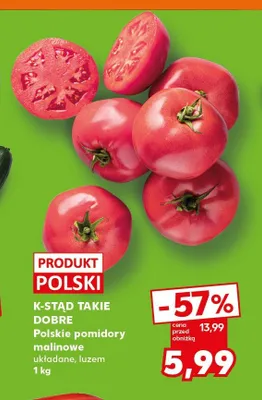 Pomidory malinowe K-Stąd Takie Dobre polskie promocja w Kaufland