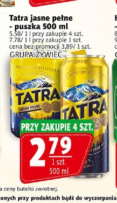Piwo Tatra promocja w Prim Market