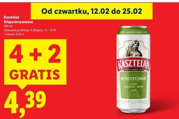 Piwo niepasteryzowane promocja w Lidl