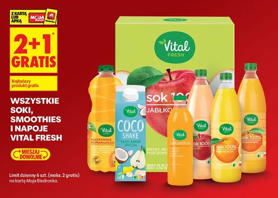 Sok hiszpańska pomarańcza promocja w Biedronka