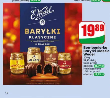 Bombonierka Baryłki Classic E.Wedel promocja w Dino