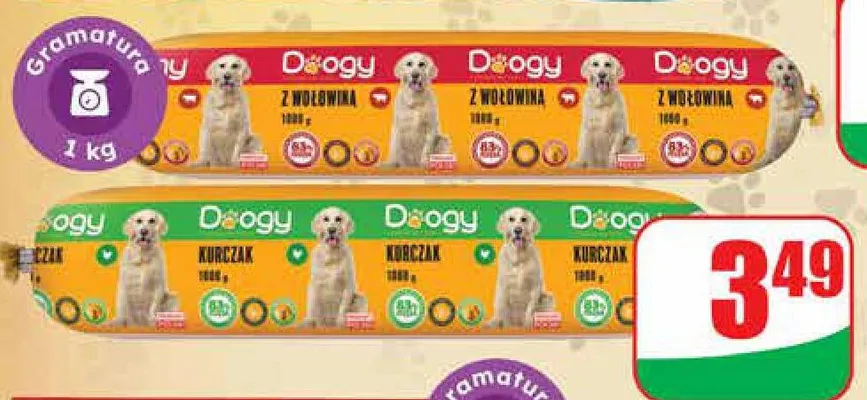 Mokra karma dla psa z kurczakiem promocja w Dino