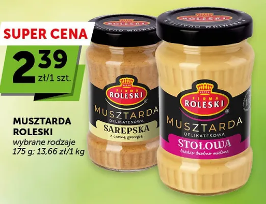 Musztarda Roleski wybrane rodzaje promocja w ABC