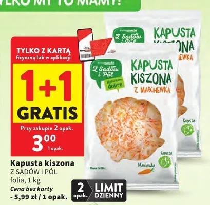 Kapusta kiszona Z Sadów I Pól promocja w Intermarche