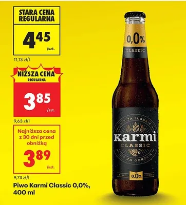 Piwo Karmi Classic 0,0% promocja w Biedronka