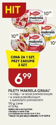 Filety z makreli w sosie pomidorowym Graal promocja w Chata Polska