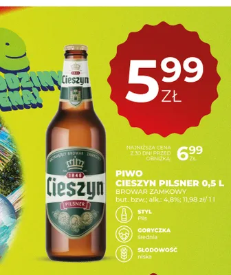 Piwo Cieszyn Pilsner promocja w Duży Ben