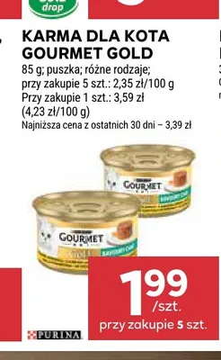 Karma dla kota Gourmet Gold promocja w Stokrotka