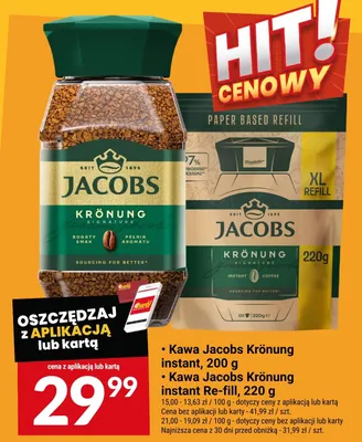 Kawa instant Jacobs Krönung Signature promocja w Twój Market
