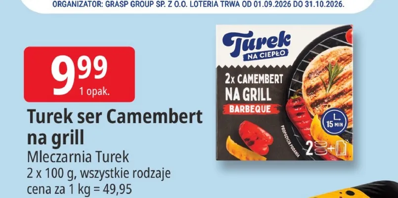 Turek Ser Camembert na grill Barbeque promocja w Leclerc