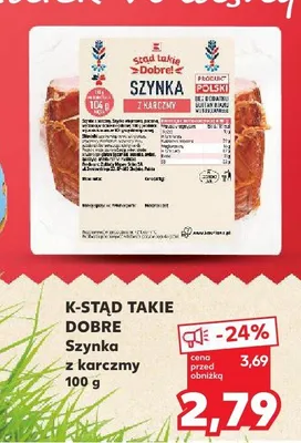 Szynka z karczmy promocja w Kaufland