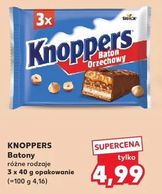 Batony Knoppers 3-pak promocja w Kaufland